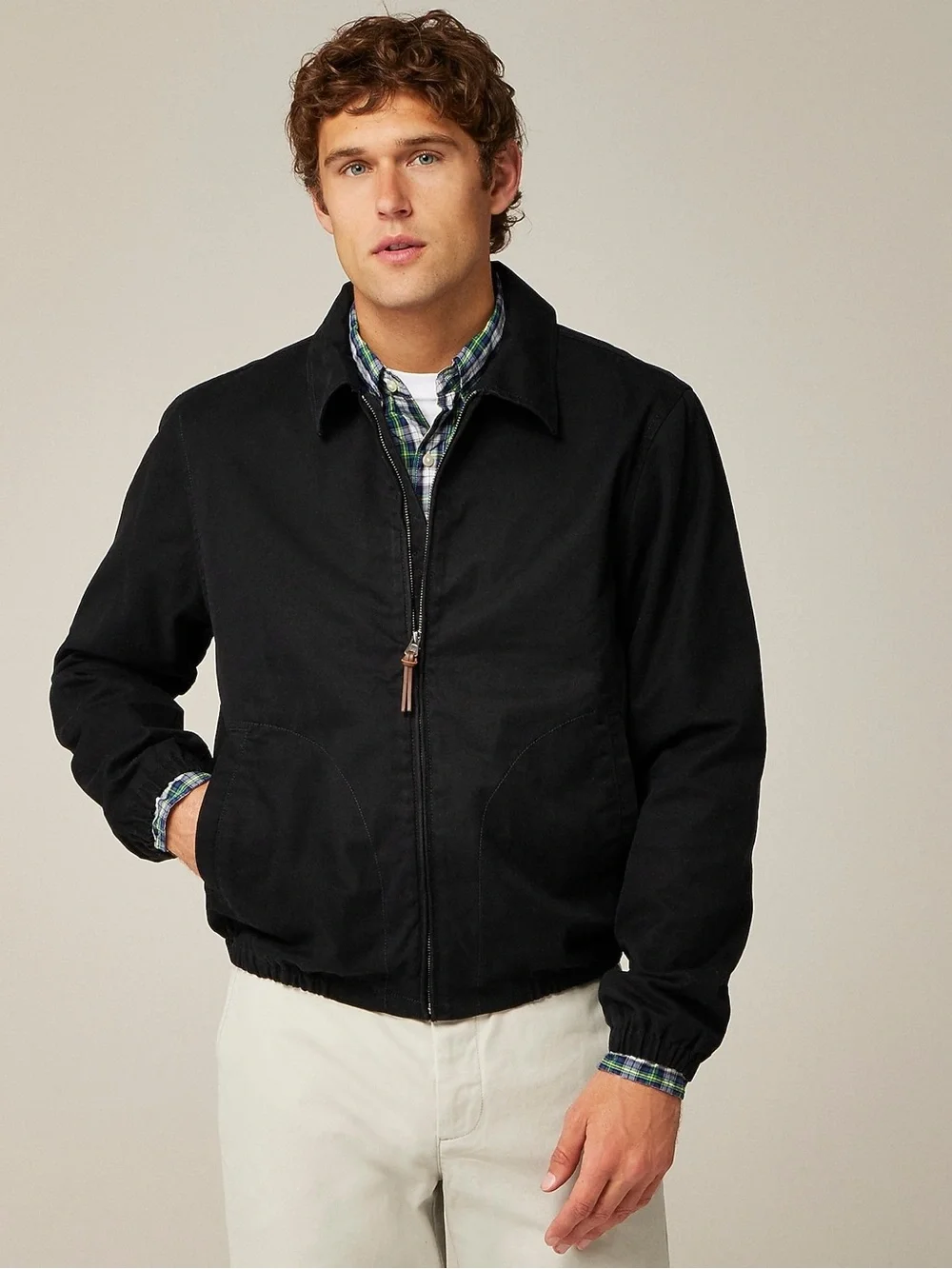 J. Crew Men’s Harrington Jacket Cotton Twill Size Small NWT